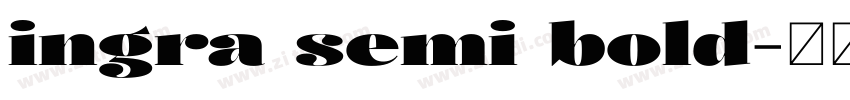 ingra semi bold字体转换